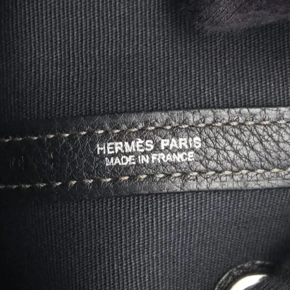 Hermes Garden Party TPM Canvas Leather Tote - Picture 4 of 8